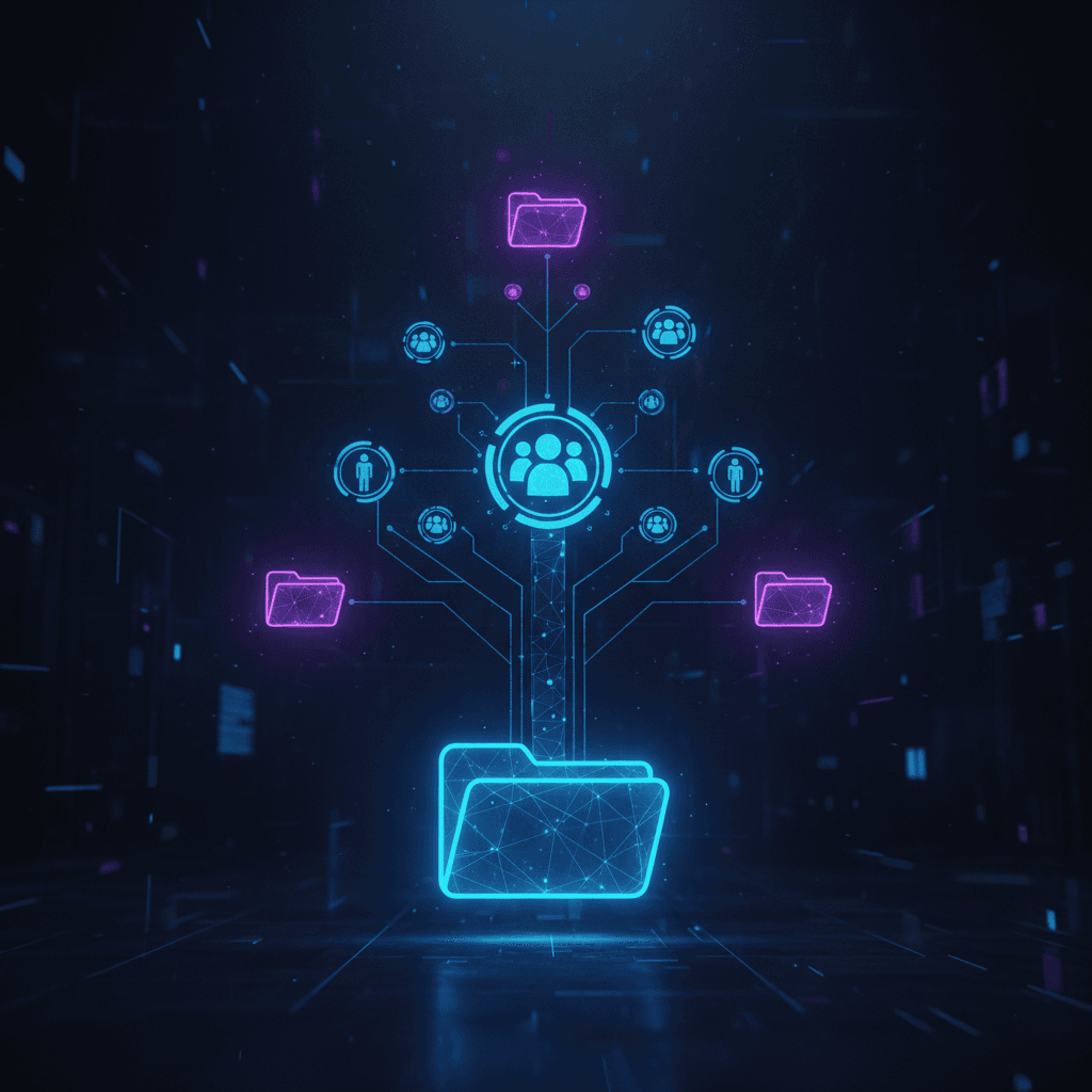 6-level hierarchical groups — the most complex feature of the project